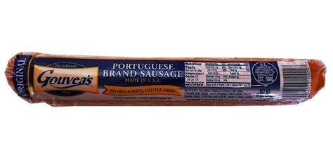 gouvea portuguese sausage hawaii|redondo portuguese sausage costco.